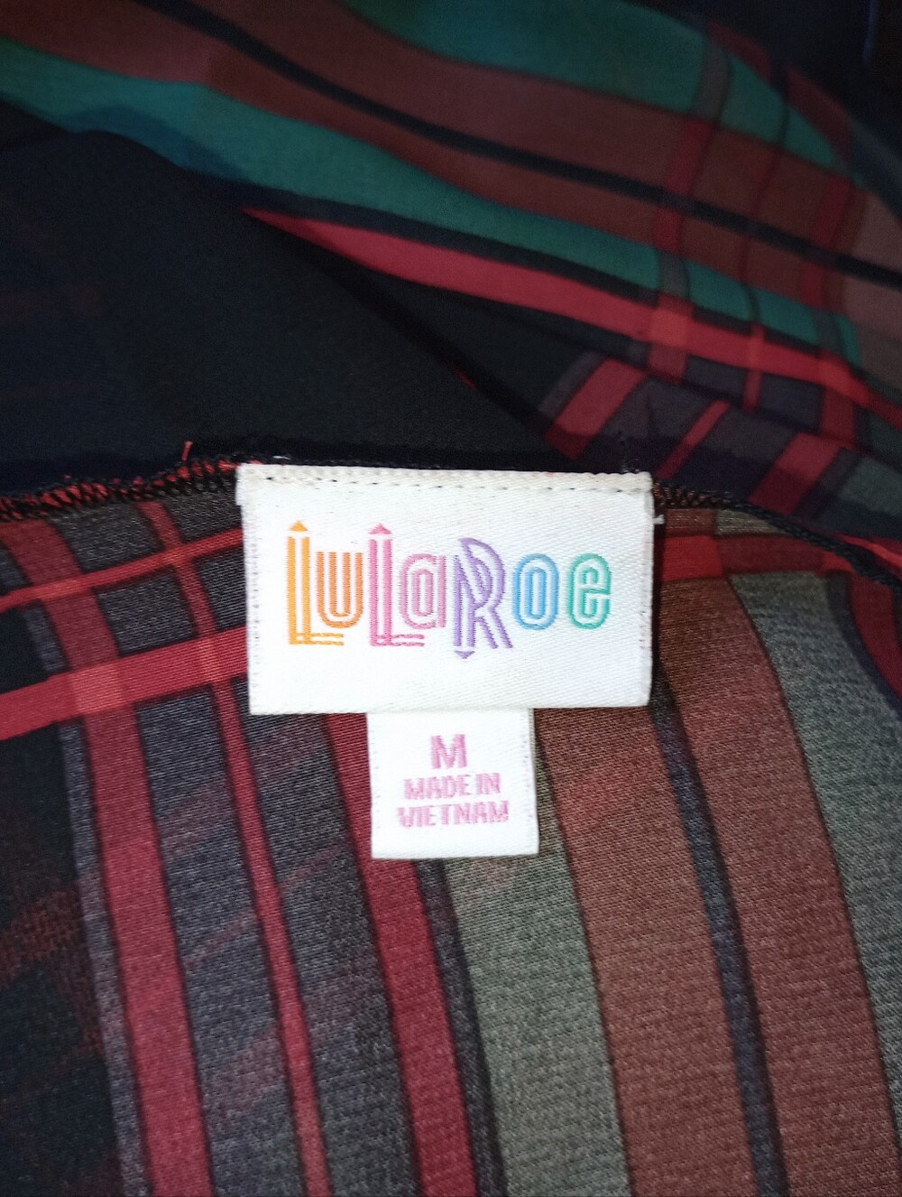 LuLaRoe Plaid Sheer Cardigan - Picture 5 of 5